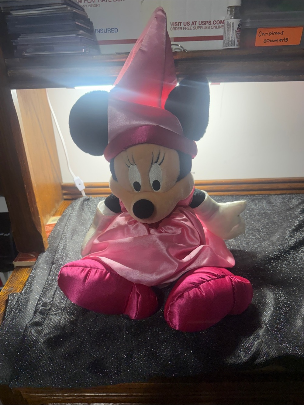 Walt Disney World Minnie Mouse Pink Princess Dress Plush Doll Disney Parks